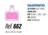 LESS Brake Pads - Shimano 2 Piston Road/GRX/XTR M9100