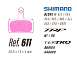 LESS Brake Pads - Shimano Deore, TRP, TEKTRO