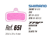 LESS Brake Pads - Shimano 4 Piston MTB, TRP
